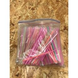 Assorted craft materials - Straws, googley eyes, raffia, pompoms, wadding, trimming etc.