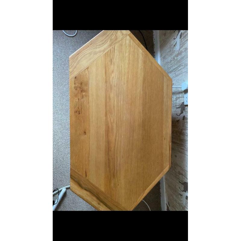 Solid oak tv unit