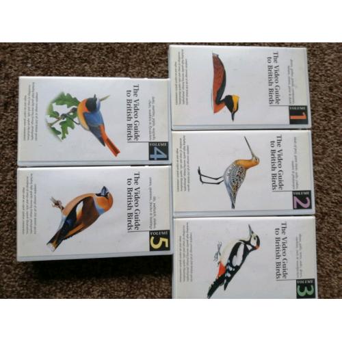 Brand new British Birds Guide VHS tapes