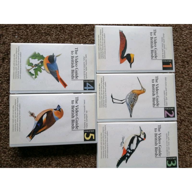 Brand new British Birds Guide VHS tapes