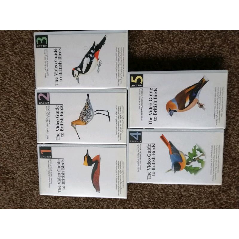Brand new British Birds Guide VHS tapes