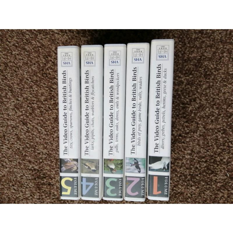 Brand new British Birds Guide VHS tapes