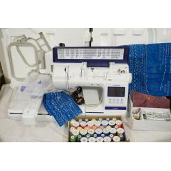 Brother Innovis NV2600 Embroidery & Sewing Machine & Embroidery Threads