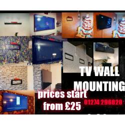 Professional tv wall mounting (1000+) installed