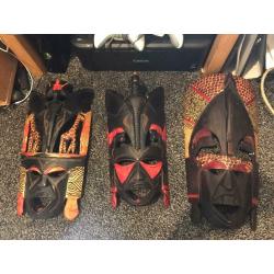 Handmade African Wooden Art Collectible Masks