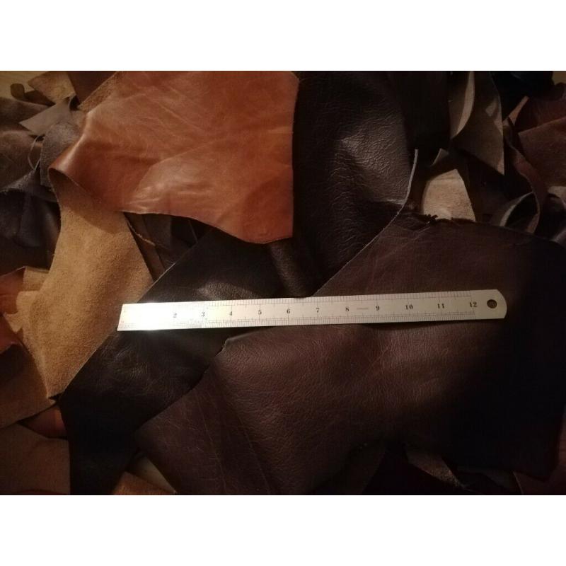 20KG Upholstery Leather Hide Arts & Crafts Offcuts Scrap Remnants