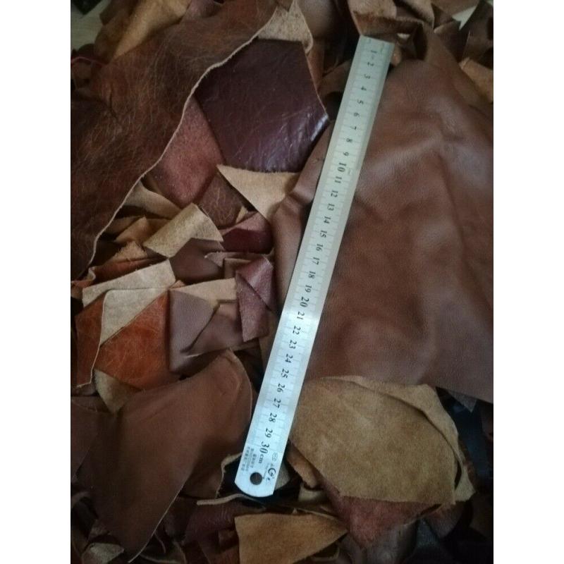 20KG Upholstery Leather Hide Arts & Crafts Offcuts Scrap Remnants