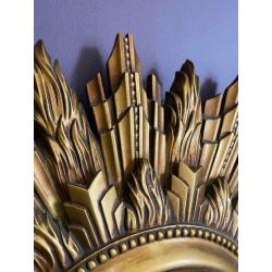FABULOUS SMITHS SECTRIC SUNBURST ART DECO WALL CLOCK (1930s) IN PRISTINE CONDITION