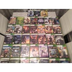 Xbox 360 250GB with 2 Controllers and 48 Games - CAN DELIVER SAME DAY
