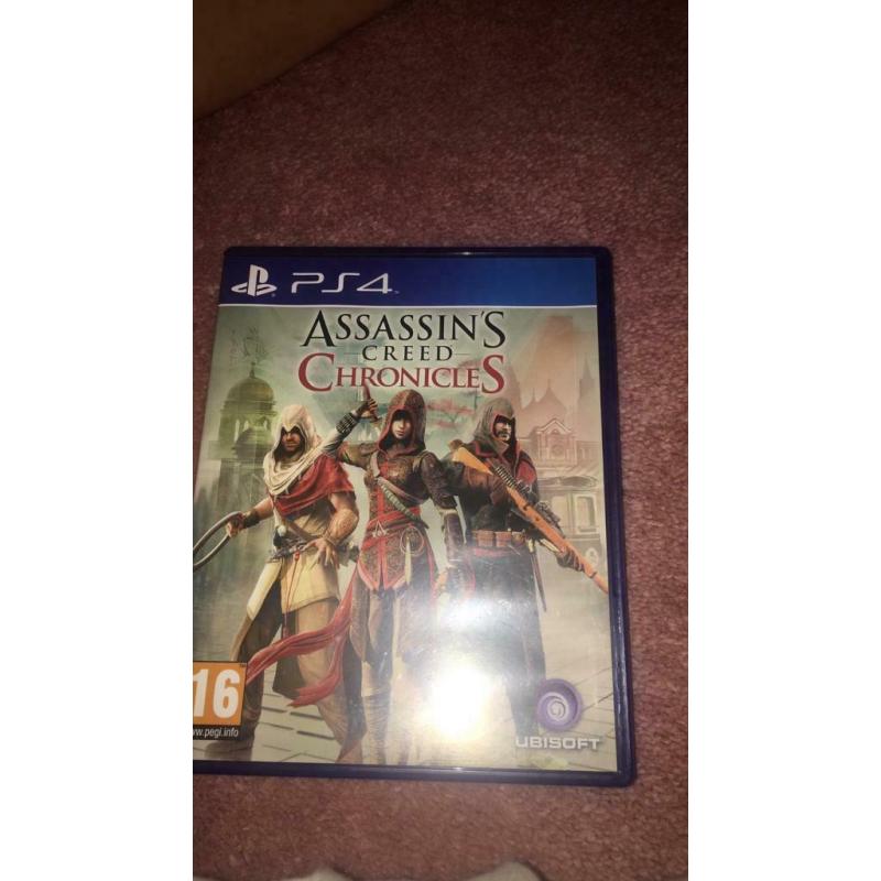 PS4 game assassins creed chronicles