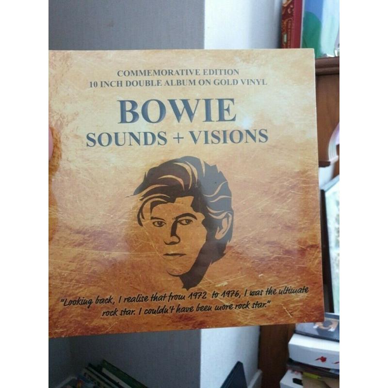 David Bowie Sounds and Visions LIMITED EDITION gold Vinyl -, Sealed