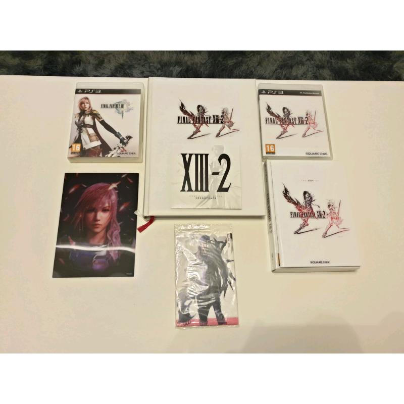 Final Fantasy XIII 13 1 & 2 Limited Collectors Edition &Strategy Guide