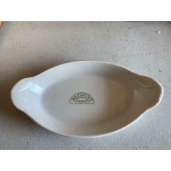 6x Oval ceramic dishes brand-new