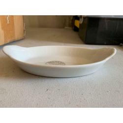 6x Oval ceramic dishes brand-new