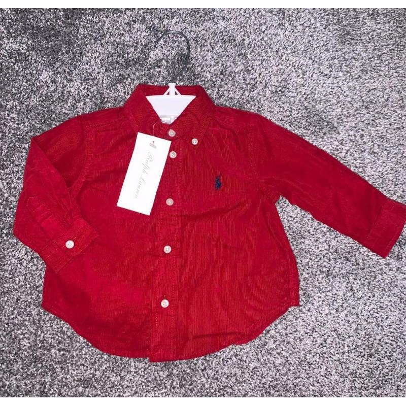 Ralph Lauren red cord boys shirt