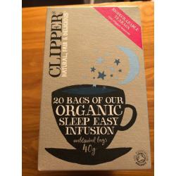 3 Boxes of 20 Clipper Organic Sleep Easy Infusion