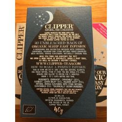 3 Boxes of 20 Clipper Organic Sleep Easy Infusion