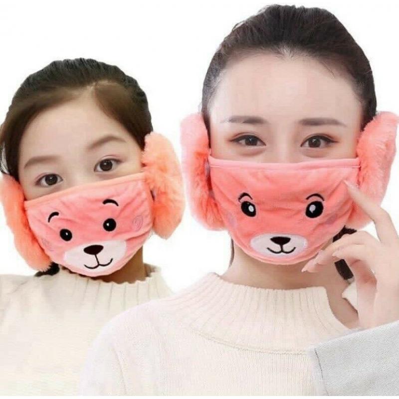 Warm face cover ear muffs