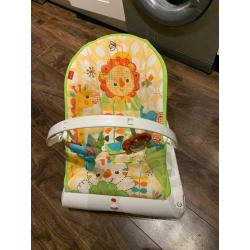 Baby vibrating and bouncing chair