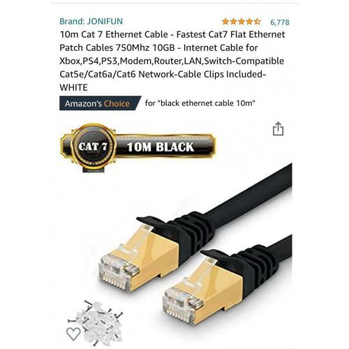 Ethernet cable