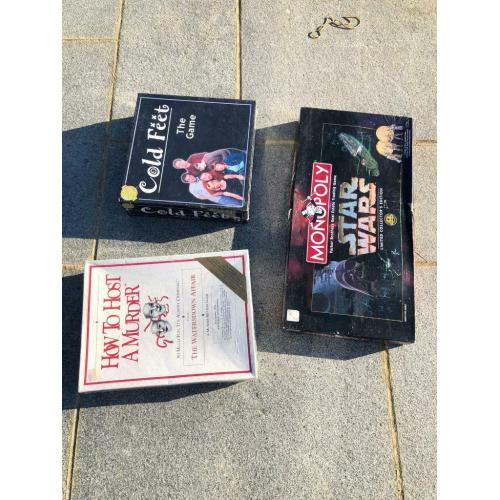 Limited edition Star Wars monopoly Game/new 2 games Murder mystery dinner/cold feet