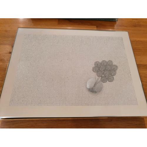Silver Mirrored Sparkly Place mats Set of 4