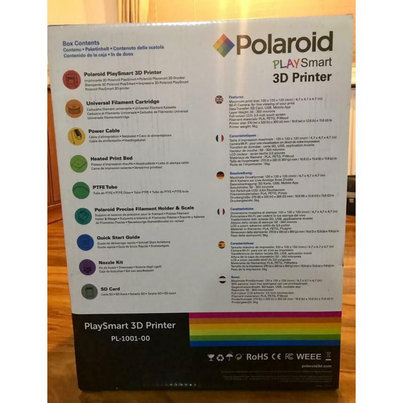Polaroid Play Smart 3D Printer. FREE UK delivery.