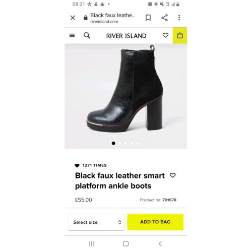 RIVER ISLAND BOOTS