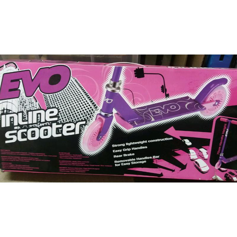 Evo Inline Scooter Pink/Purple New in Box