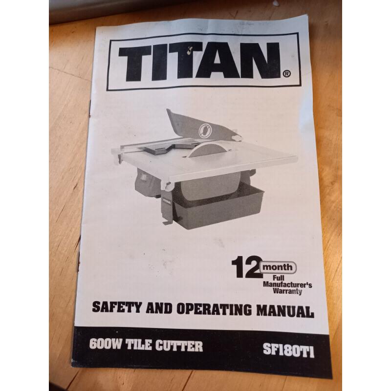 New Titan 600w tile cutter