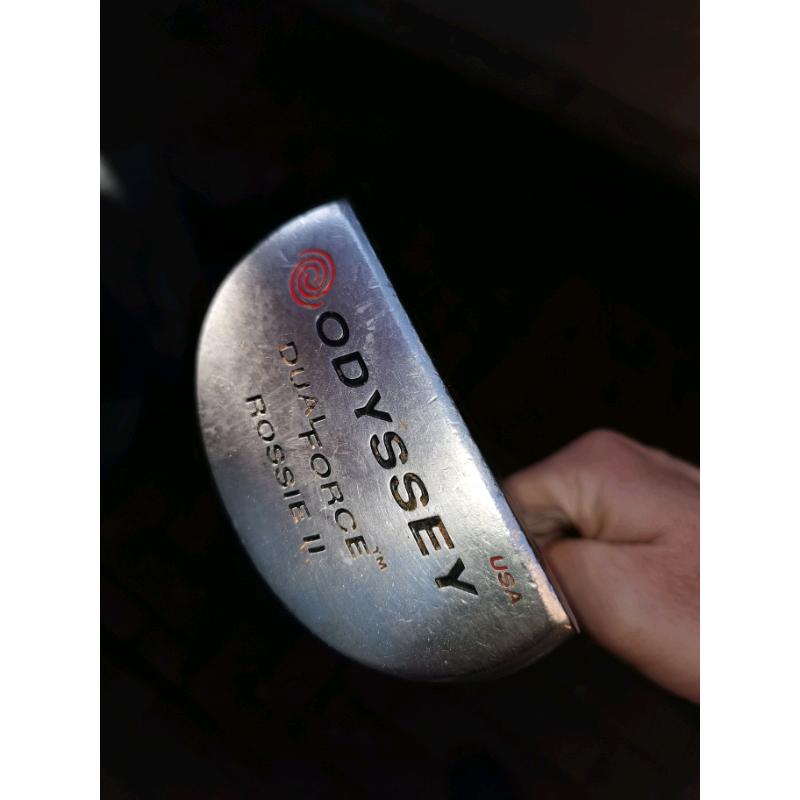 Golf clubs and bag