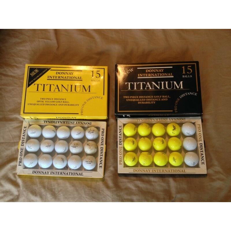Two Boxes of Golf Balls (30 balls total)