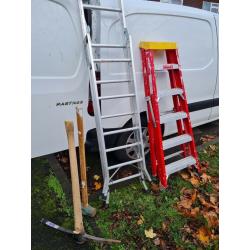 Ladder x2 pic ax and sledgehammer