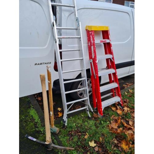 Ladder x2 pic ax and sledgehammer