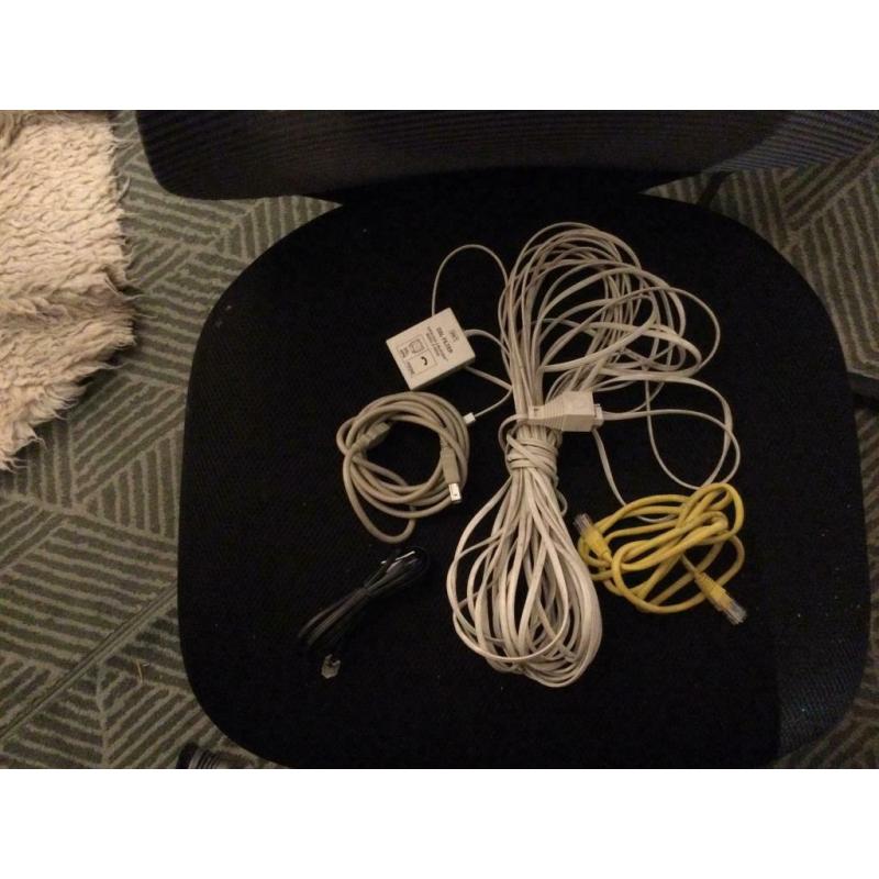 DSL filter plus 10 m cable for landline plus other bits