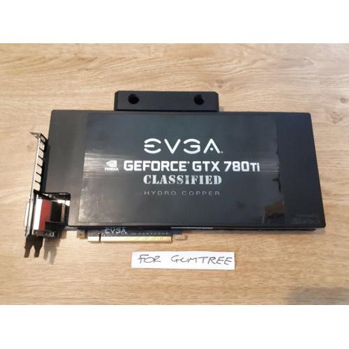 eVGA (nVidia) GTX780Ti Classified Hydro Copper watercooled graphics card for sale.