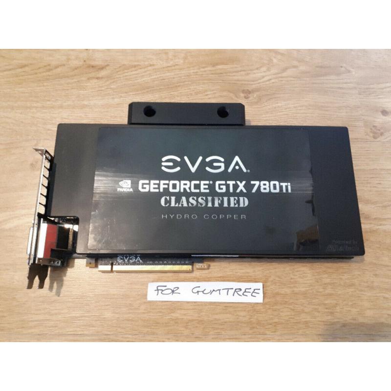 eVGA (nVidia) GTX780Ti Classified Hydro Copper watercooled graphics card for sale.
